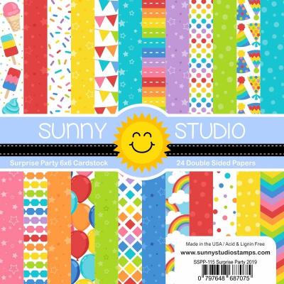 Sunny Studio Designpapier - Surprise Party